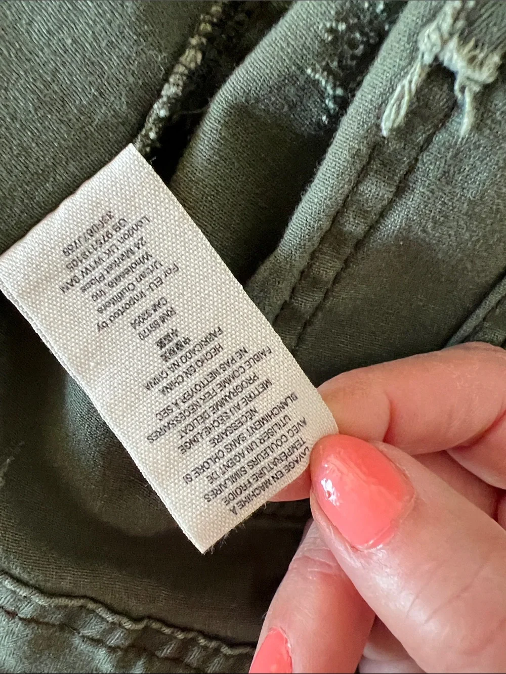 Free People Olive Green Moto Jacket with Black Hoodie and Sleeves